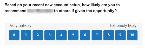 Embed the Net Promoter Score Question in your Survey Invite